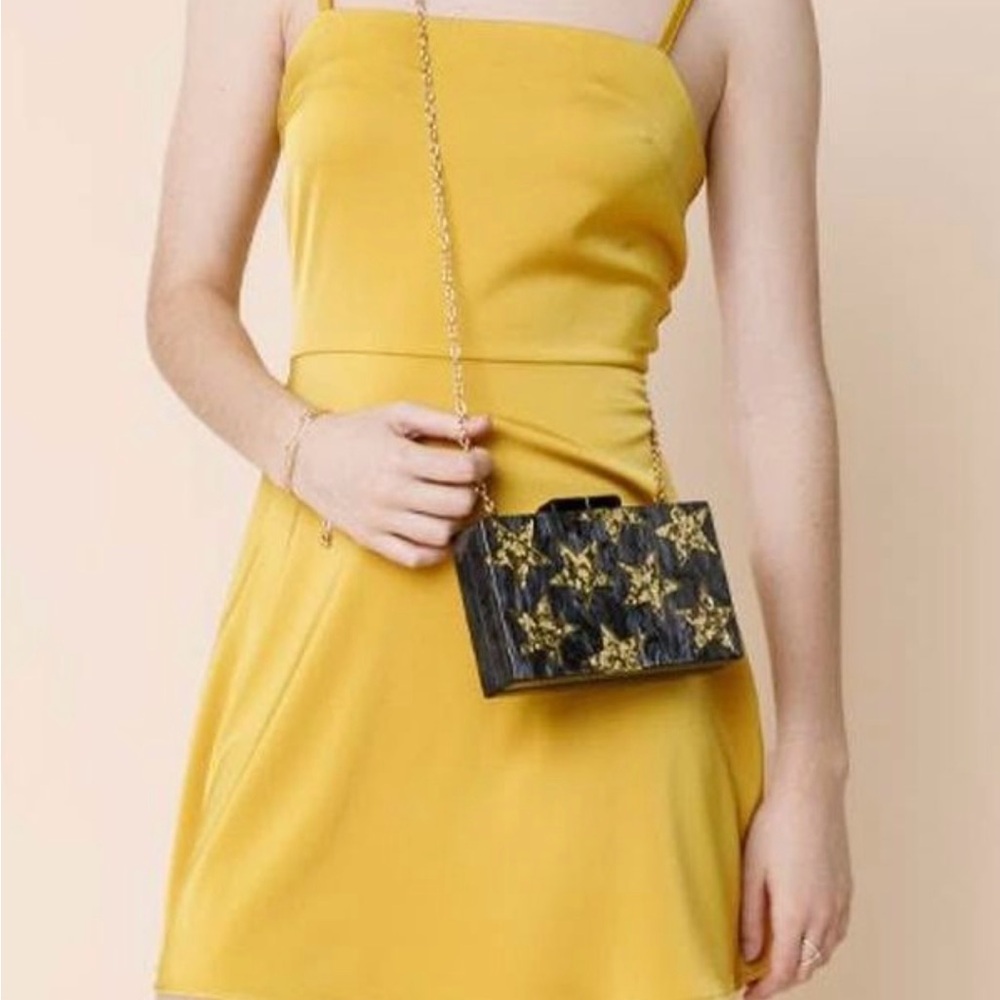 Satin A-Line Mini Dress